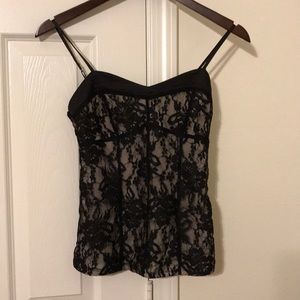 Black lace top